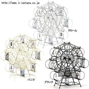ワンダーホイールフォトフレーム Lサイズ　WF-10001ブラック・WF-10002バニラ・WF-10003クローム【プラザセレクト】