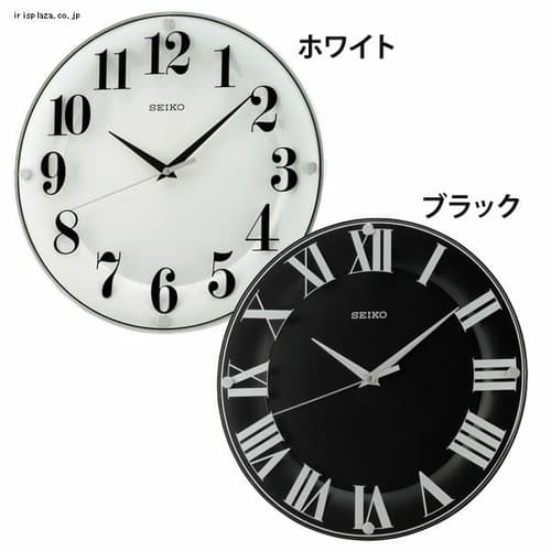  セイコークロック〔SEIKO CLOCK〕 掛時計 KX608W・KX608J　ホワイト・ブラック【プラザセレクト】