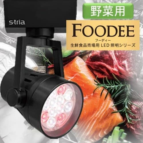  スポットライトS-triaシリーズ生鮮売場用 12灯 野菜用 SP12VG-25STB ブラック