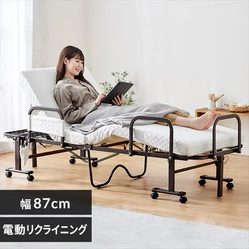 ベッド セミシングル 折りたたみ 電動 リクライニング 厚さ10cm OTBSS-BDH_0