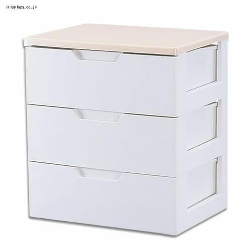 ウッドトップチェスト 3段 ×2個