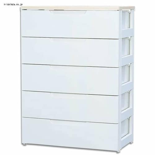 ウッドトップチェスト 5段