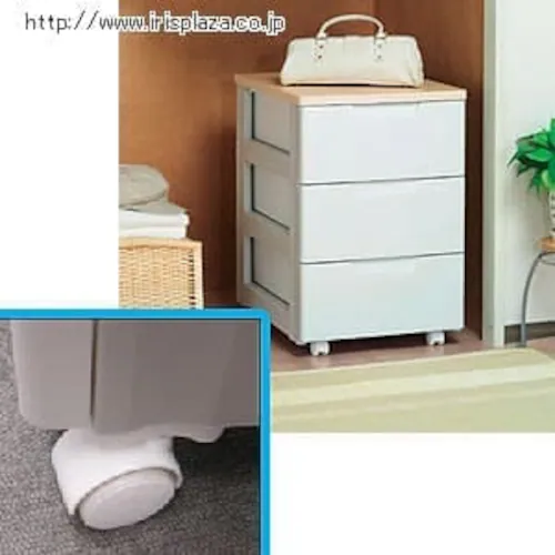 チェスト用キャスターセット HGC-4 ホワイト_0