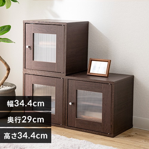  QRボックス クリア扉タイプ QR-34PDT 全2色