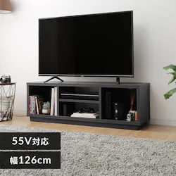 �y�󂠂�z�I�[�v���e���r�� 126cm (�X�^���_�[�h) W1250 OTS-125S-BO �u���b�N�I�[�N