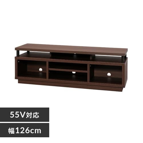 【完売品】オープンテレビ台 126cm (ミドル) W1250 OTS-125M-DW ダークウォールナット_0