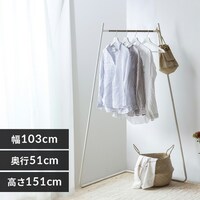 ランドリーラック ハンガーバー付き ステンレス AS-192LR K528070 