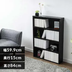 コミックラック CORK-8460 ブラック