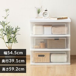 �`�F�X�g 3�i ���[�{�b�N�X �^���X �E�b�h�g�b�v�`�F�X�g �z���C�g NSW-543WT