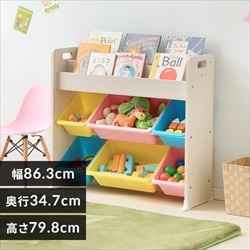 表紙が見える絵本棚 国産ひのき使用 – なかよしライブラリー