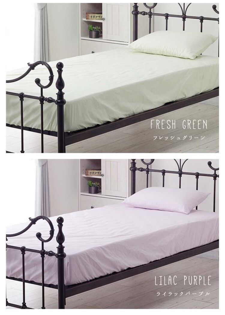 クリアグローブ 日本製 綿100%ボックスシーツ Q クイーン JPCV150-BOX-Q 全6色