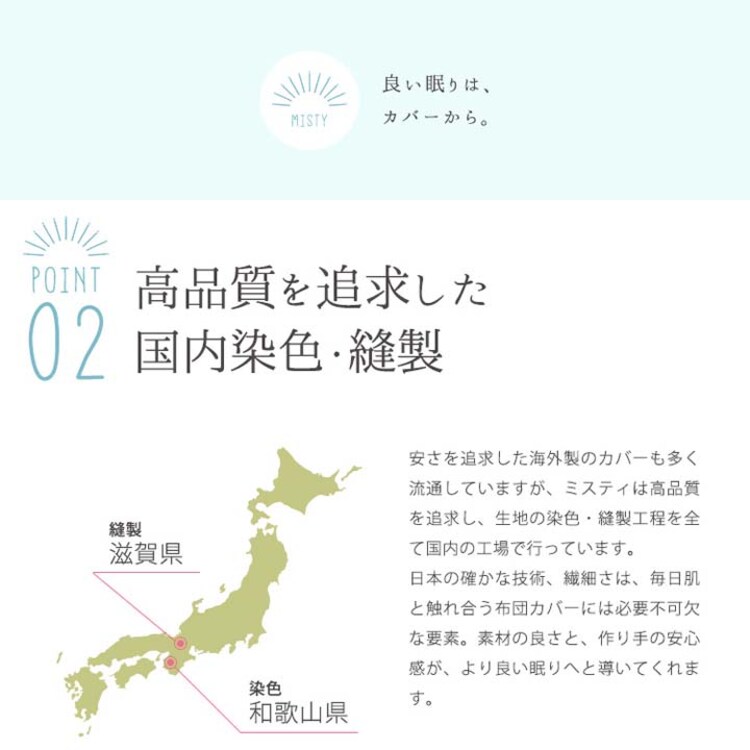 クリアグローブ 日本製 綿100%ボックスシーツ Q クイーン JPCV150-BOX-Q 全6色