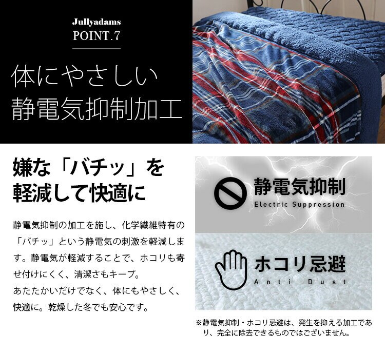 トリプルウォームダブルマイクロファイバーフランネルシープ調ボアHeatWarm吸湿発熱機能アルミシート入り寝具静電気抑制秋冬冬用J.ATripleWarmわた入りブランケットDメルクロス 