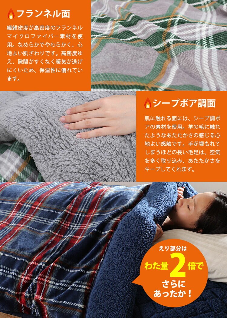 トリプルウォームシングルマイクロファイバーフランネルシープ調ボアHeatWarm吸湿発熱機能アルミシート入りシンサレート寝具静電気抑制秋冬冬用J.ATripleWarm毛布掛けふとんSメルクロス 