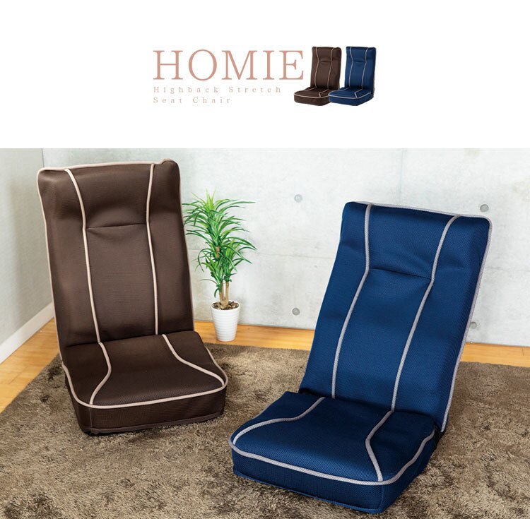 背筋が伸ばせるストレッチ座椅子／ホーミー【homie】 ハイタイプ CG-391-IP 全2色
