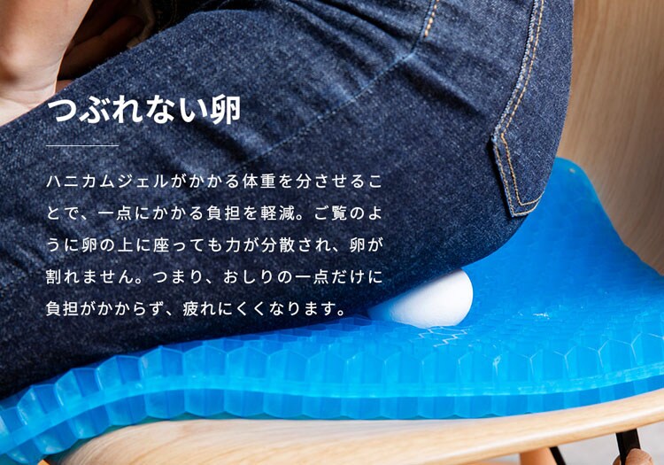 ジェルクッションゲルクッションクッションハニカム構造ハニカム衝撃吸収シートクッションクッションシートオフィス車椅子ドライブ二層ハニカムジェル構造2層ハニカムジェル使用グミクッション/フロートクリアグローブ