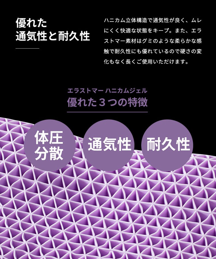 枕まくらマクラピローハニカムジェル構造ハニカムジェル二層ハイブリッド枕体圧分散通気性リバーシブル寝具ハニカムジェル二層ハイブリッド枕／フロートホワイト／グレークリアグローブ