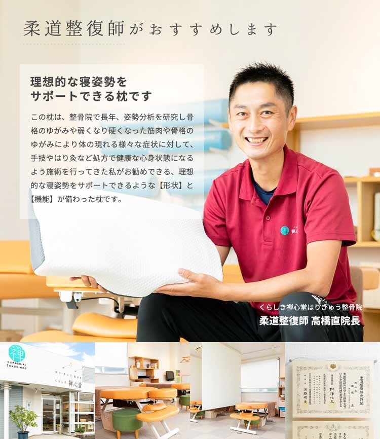 ネックサポート/高さ調整モールド竹炭低反発枕 WH/GY NTMD-3050