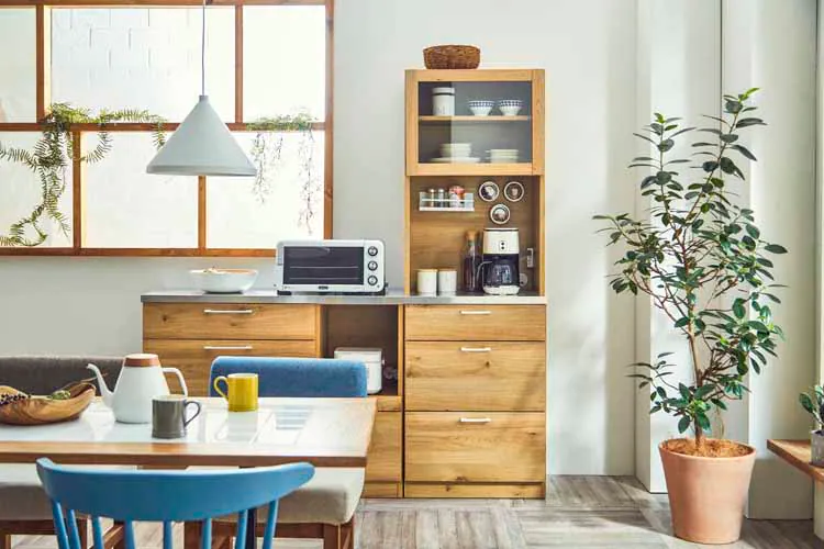 (3個口)nora ノラ Llindt2 リンツ2 60幅 オープンダイニングボード 350613 全2色×2種類【プラザセレクト】