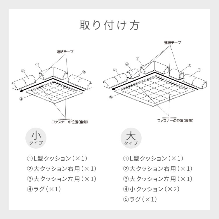 ラグクッション正方形ごろ寝プレイマットフランネル静電気防止滑り止め低ホルム洗えるコーナークッションセット190&times;190 