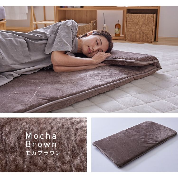 クッション5層構造なめらかフランネル節電エコ静電気防止低ホルム洗えるフランネルごろ寝クッション68×120