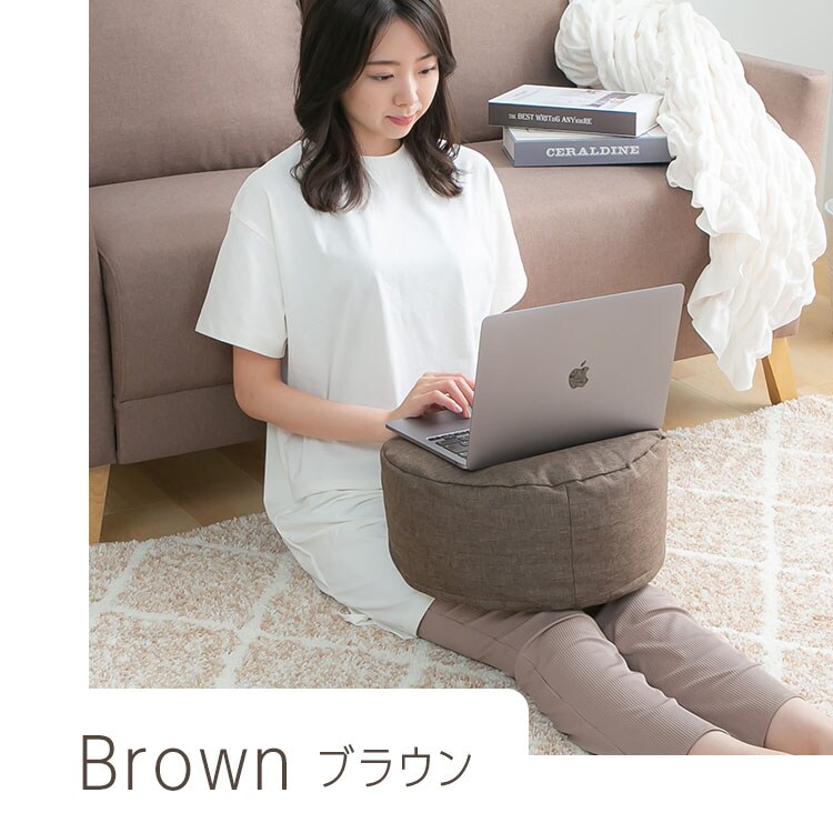 クッションになる 布団収納ケース 丸型（小） 全4色【プラザセレクト】