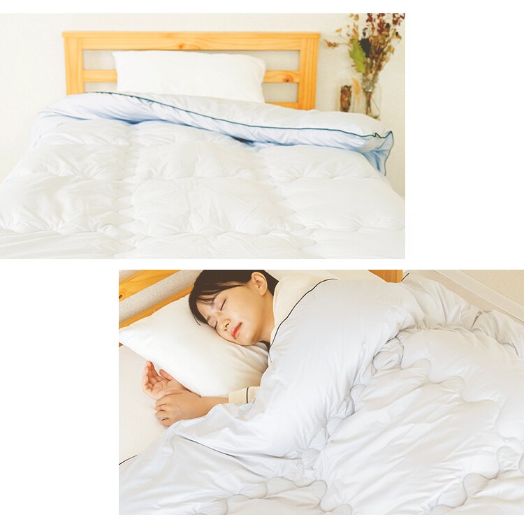 発熱あったか掛ふとん S ライトグレー KPEK510A-01GY01AP 【プラザセレクト】