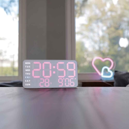 SLOWER LED CLOCK Cielo SLW372 �z���C�g�i�s���NLED�j_1