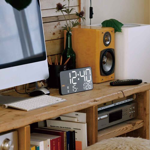 SLOWER LED CLOCK Cielo CHOCO SLW414_1