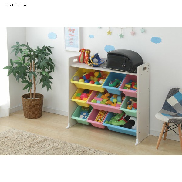 13%OFF】おもちゃ 収納 ボックス 天板付き TKTHR-39 パステル K250352