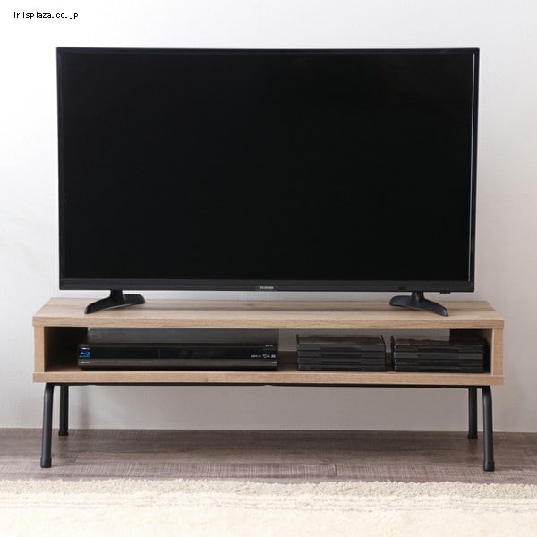 アイアンウッドテレビ台 100cm ブラック／アッシュブラウン IWAB