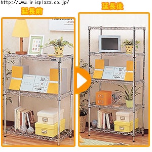 【クリックで詳細表示】メタルラック 延長ポール MR-30EPS