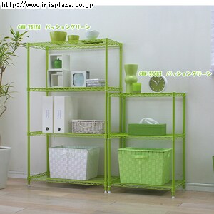 【クリックで詳細表示】カラーメタルラックCMM-55083＋キャスターセット【アイリスプラザオリジナル】    収納率抜群！収納率抜群！カラフルでオシャレなカラーメタルラックとキャスター4個のお得なセットです！奥行35cmで、衣類・家電等の収納にぴったりなサイズのメタルラックです。どんなインテリアにも合わせられるように、流行の6色をご用意いたしました。組み立てはネジやクギを使わずに簡単に組み立てられます。耐荷重は、棚板1枚当たり50kg、全体で100kgです。≪キャスターの色について≫【キャスターカラーブラック】ショ
