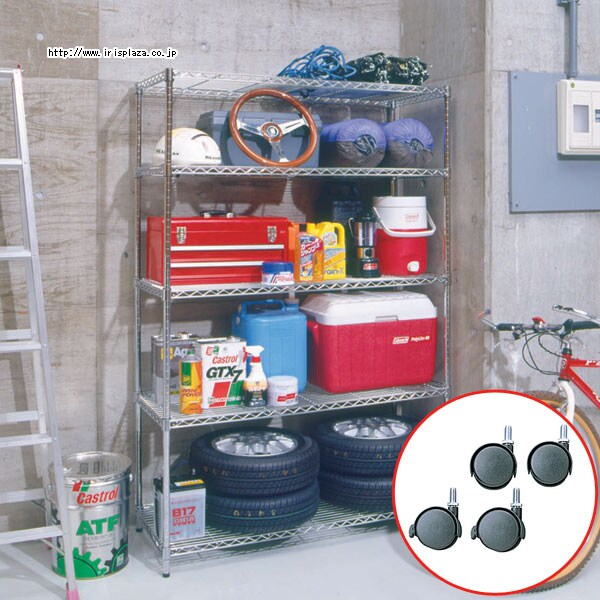 【クリックで詳細表示】メタルラックMR-1218J＋キャスターセット【アイリスプラザオリジナル】