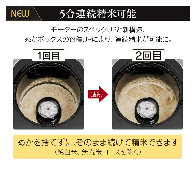 精米機 米屋の旨み 銘柄純白づき ブラック10