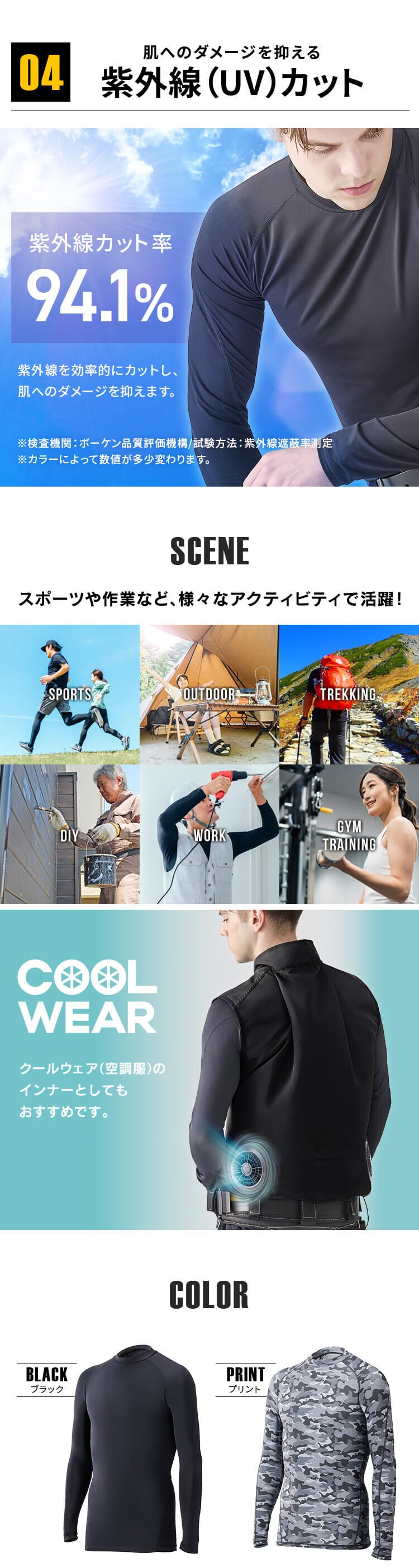 コンプレッションインナー FC22113 全2色 全5サイズ5