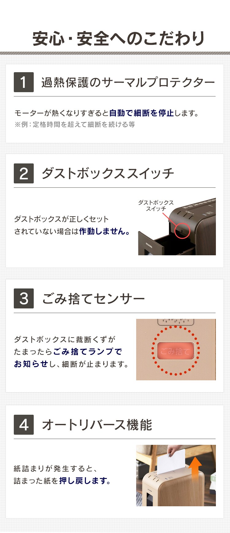 【訳あり】シュレッダー マイクロクロスカット 4枚同時細断 6