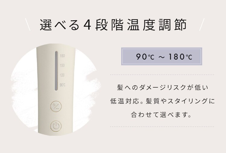 MiCOLA カールアイロン HIR-MC オフホワイト 全2種5