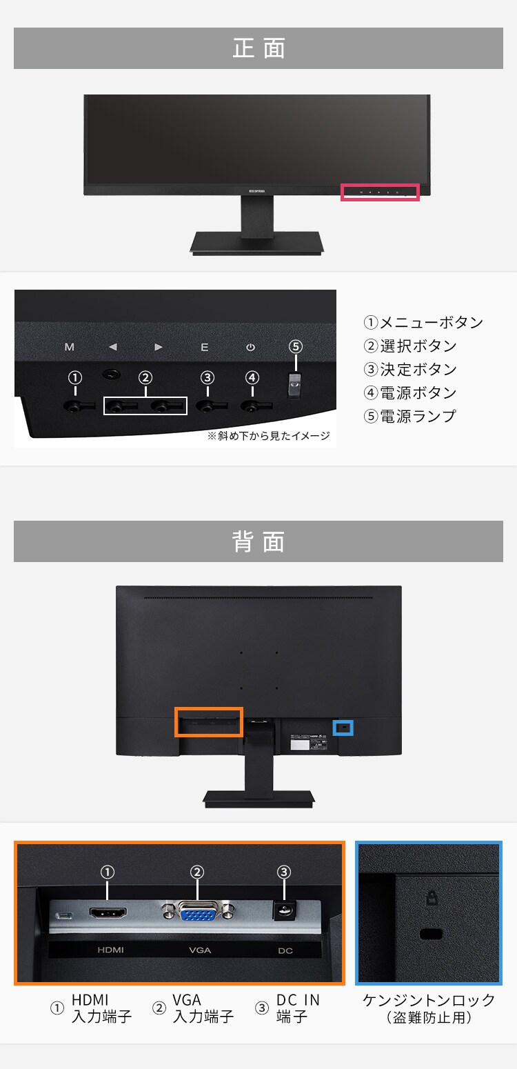 【訳あり】液晶ディスプレイ 27インチ LUCA ILD-D27FHD-B9