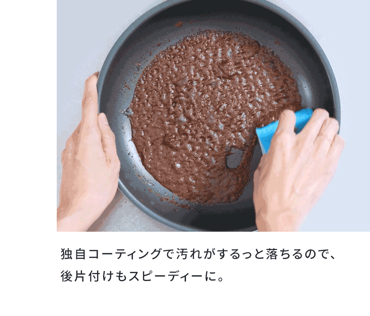 フライパン 深型 9点セット IH/ガス火対応 DIAMOND COAT PAN TERA EHDC-S9S グレイッシュブラウン7