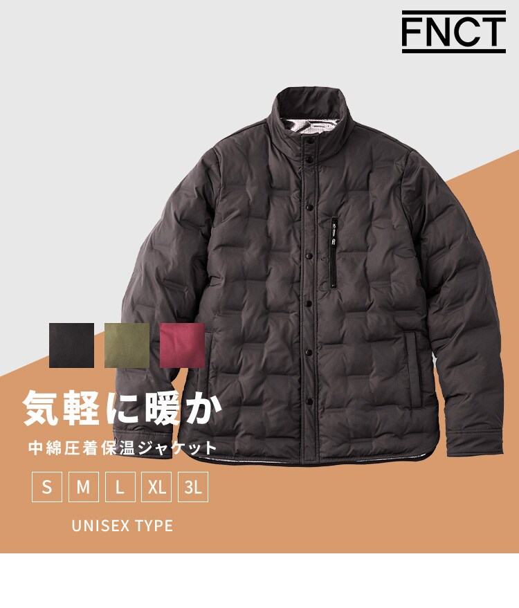 中綿圧着保温ジャケット FC22500-BKS Sサイズ ブラック0