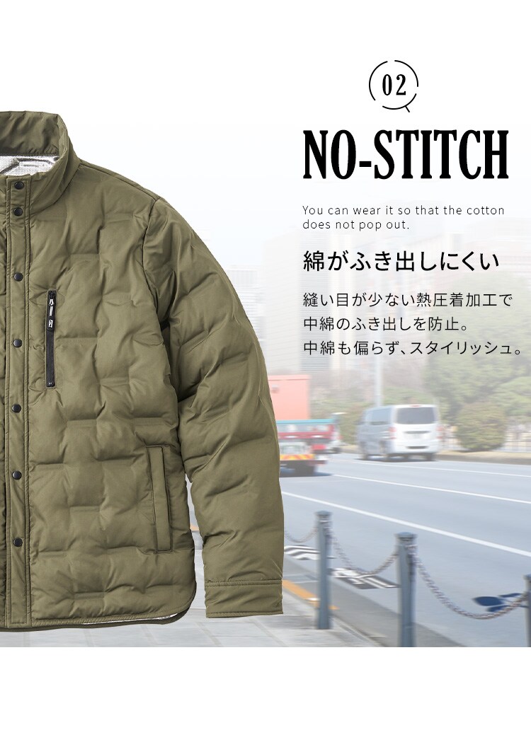 中綿圧着保温ジャケット FC22500-BKS Sサイズ ブラック3