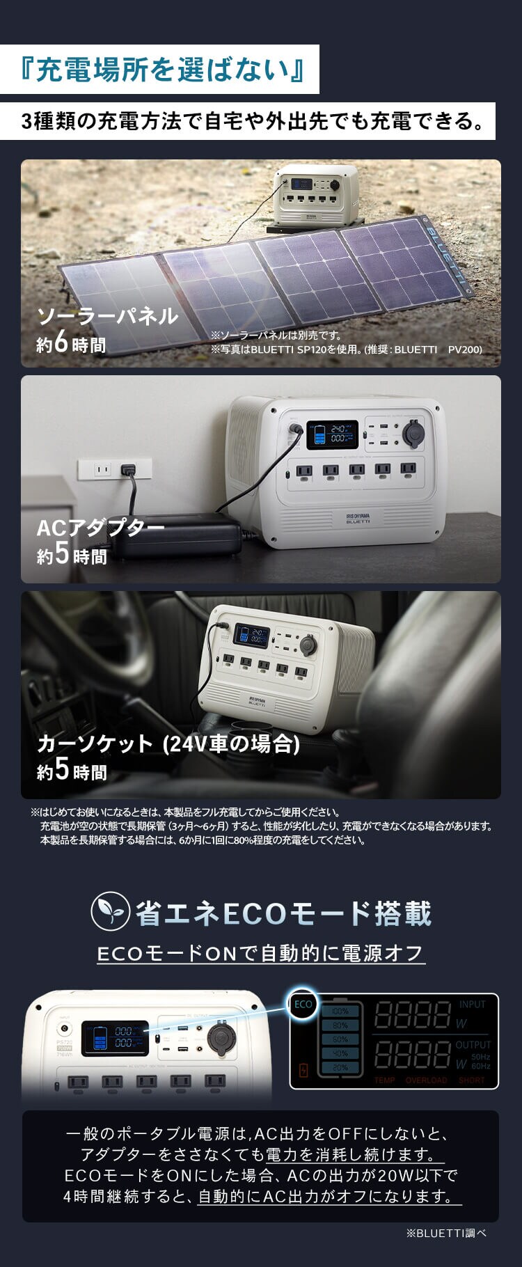 ポータブル電源 PS720AA-W 【BLUETTI共同開発】2