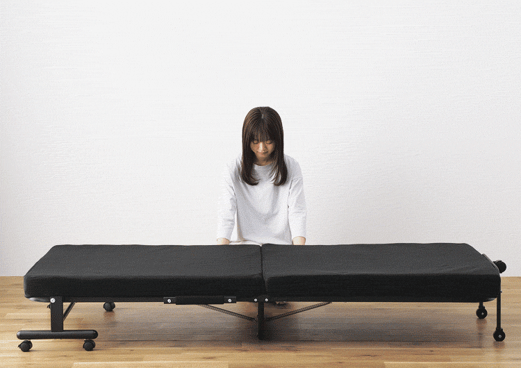 ベッド セミシングル 折りたたみ 14段階リクライニング 厚さ9cm OTBSS-TR7