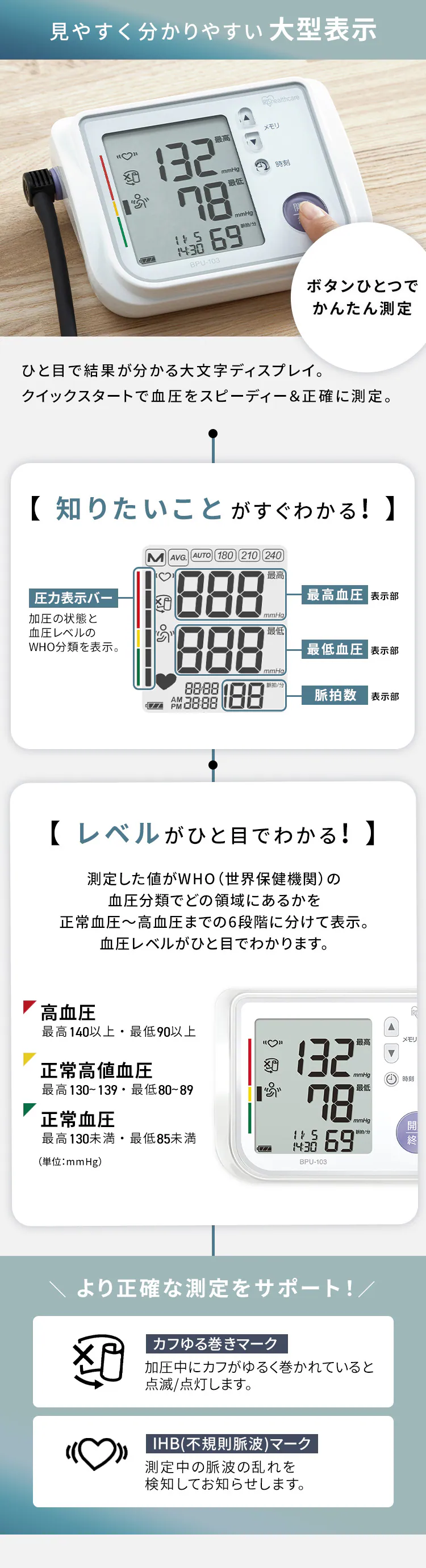 上腕式血圧計 ハードカフ5