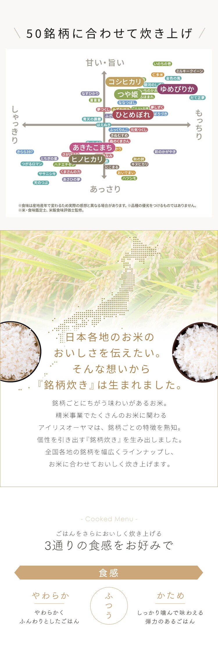 炊飯器 3合 IH RC-ISA30-W ホワイト1