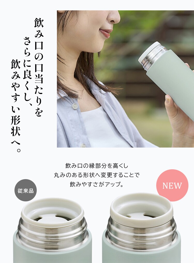 水筒 500ml マグボトル スクリュー ステンレス 保冷 保温  フラワーカラー SMF-S500 ミモザイエロー2
