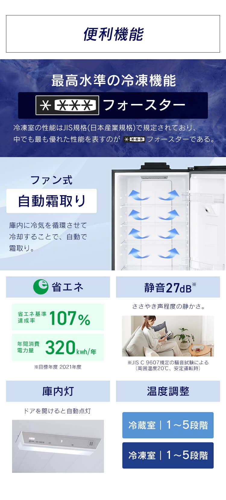 【設置無料】 冷蔵庫 301L カメラ付き 自動霜取り 自動製氷 ストックアイ 2ドア 幅59.5cm IRSN-IC30B-W ホワイト8