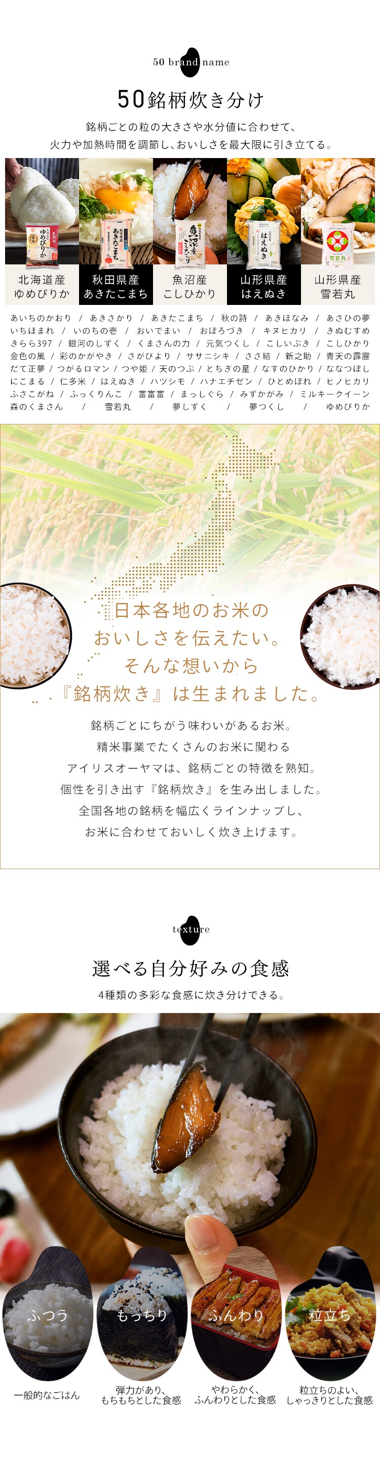 炊飯器 5.5合 圧力IH 50銘柄炊き RC-PGA50-W ホワイト2