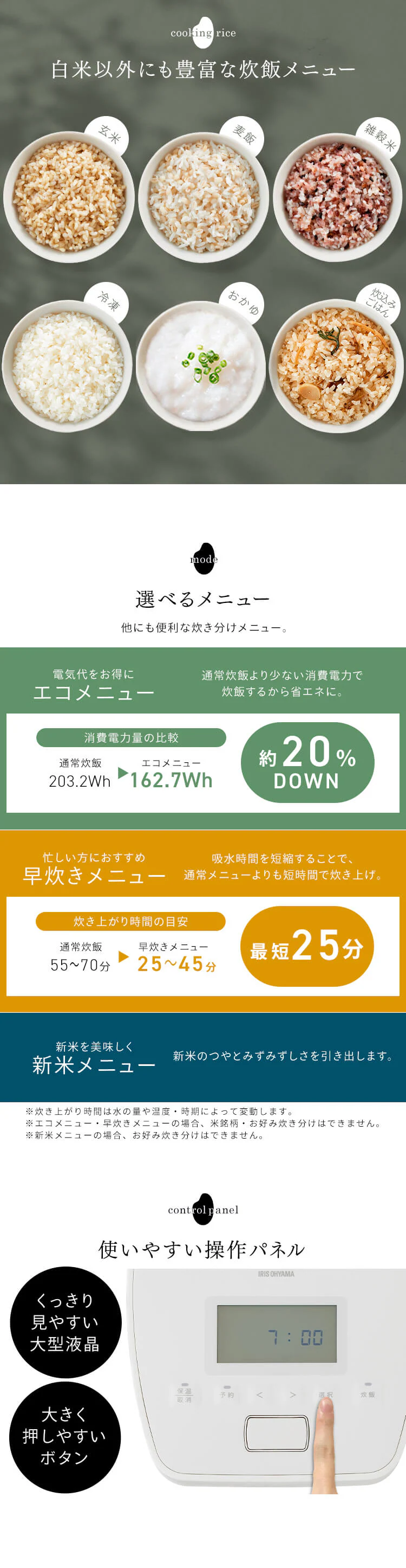 炊飯器 5.5合 圧力IH 50銘柄炊き RC-PGA50-W ホワイト4